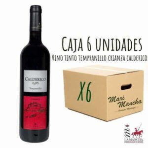 Boîte de vin Calderico Tempranillo Crianza de 6 unités